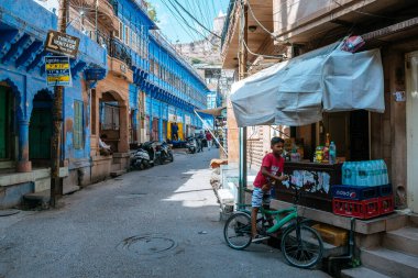 Jodphur, Hindistan. 20 Eylül 2023: Jodphur Blue City, Hindistan