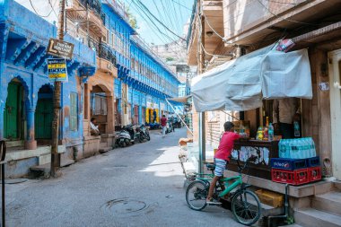 Jodphur, Hindistan. 20 Eylül 2023: Jodphur Blue City, Hindistan