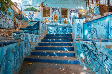 Jodphur, Hindistan. 20 Eylül 2023: Jodphur Blue City, Hindistan