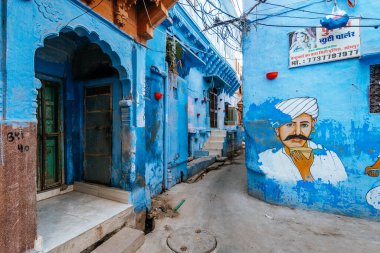 Jodphur, Hindistan. 20 Eylül 2023: Jodphur Blue City, Hindistan