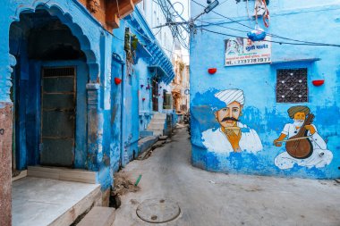 Jodphur, Hindistan. 20 Eylül 2023: Jodphur Blue City, Hindistan