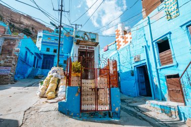 Jodphur, Hindistan. 20 Eylül 2023: Jodphur Blue City, Hindistan