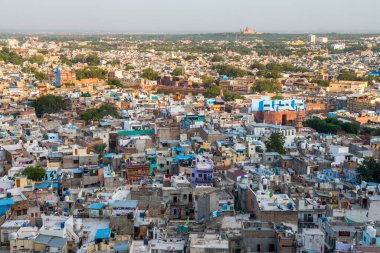 Jodphur, Hindistan. 20 Eylül 2023: Jodphur Blue City, Hindistan