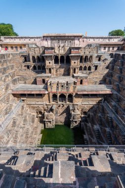 Abhaneri, Hindistan 'daki Baori Stepwell manzarası