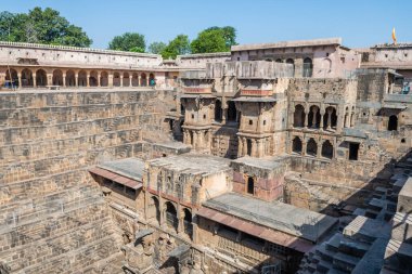 Abhaneri, Hindistan 'daki Baori Stepwell manzarası