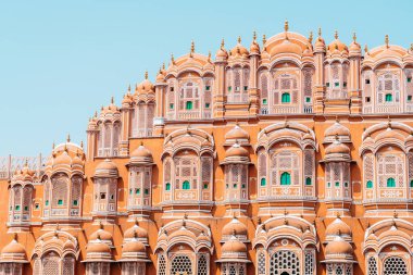Jaipur, Hindistan 'daki Hawaii Mahal' in güzel yüzü