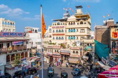 Udaipur, Hindistan. 15 Ekim 2023: Udaipur şehir sarayı, Hindistan