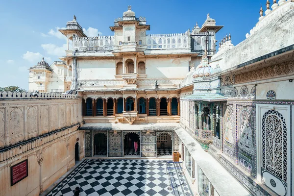 stock image udaipur, india. 15th october 2023: view of udaipur city palace, india