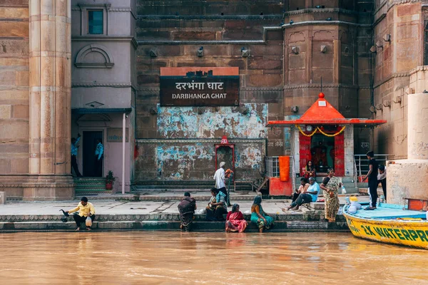 Varanasi Inde Septembre 2023 Vue Sur Rive Rivière Varanasi Les Photos De Stock Libres De Droits