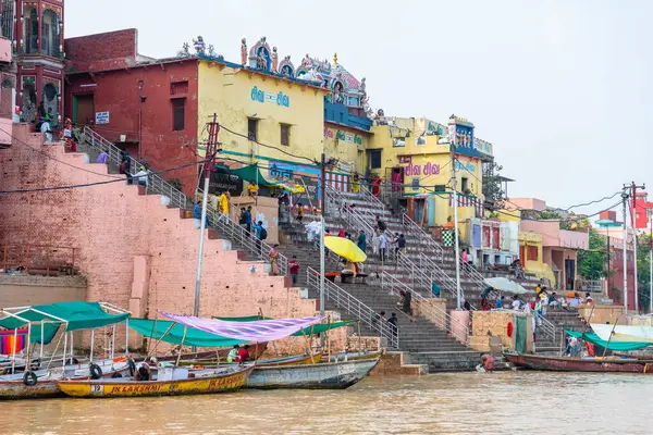 Varanasi Inde Septembre 2023 Vue Sur Rive Rivière Varanasi Les Image En Vente