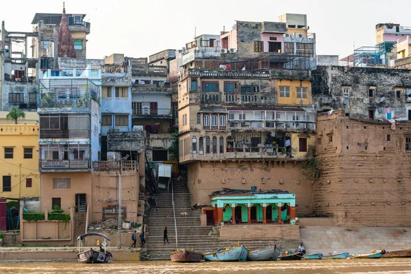 Varanasi Inde Septembre 2023 Vue Sur Rive Rivière Varanasi Les Photo De Stock