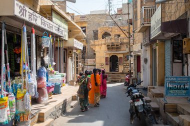 Jaisalmer, Hindistan. 18 Ekim 2023: Jaisalmer Altın Şehir, Hindistan