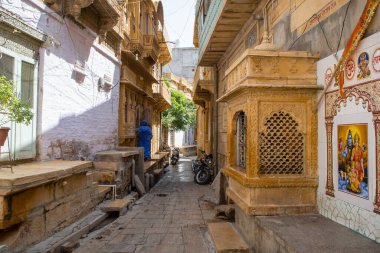 Jaisalmer, Hindistan. 18 Ekim 2023: Jaisalmer Altın Şehir, Hindistan