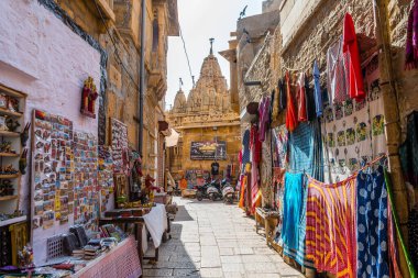 Jaisalmer, Hindistan. 18 Ekim 2023: Jaisalmer Altın Şehir, Hindistan