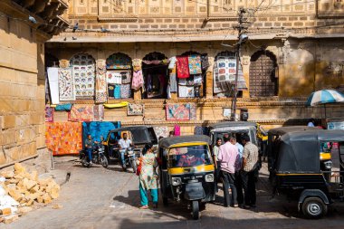 Jaisalmer, Hindistan. 18 Ekim 2023: Jaisalmer Altın Şehir, Hindistan