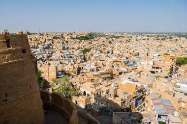 Jaisalmer, Hindistan. 18 Ekim 2023: Jaisalmer Altın Şehir, Hindistan