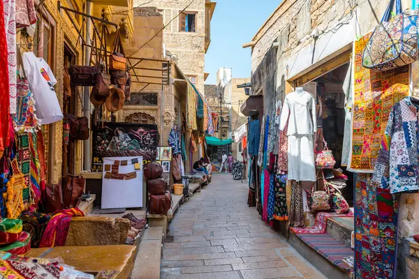 Jaisalmer, Hindistan. 18 Ekim 2023: Jaisalmer Altın Şehir, Hindistan