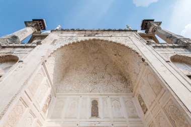 Bibi ka maqbara 'nın manzarası, tac mahal' e çok benzeyen bir saray Aurangabad, Hindistan