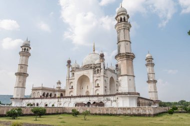 Bibi ka maqbara 'nın manzarası, tac mahal' e çok benzeyen bir saray Aurangabad, Hindistan