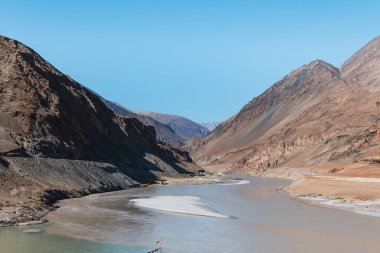 Hindistan 'ın Leh ladakh bölgesindeki Lamayuru köyünün manzarası