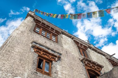 Leh Ladakh, Hindistan 'da Markha yürüyüşünün manzarası