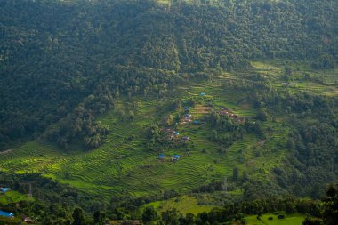 Dhampus köyü manzarası, Nepal