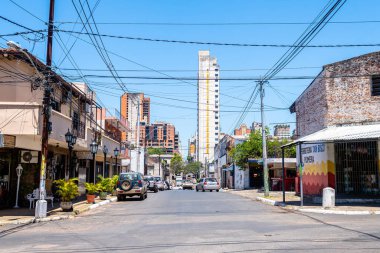 asuncion, paraguay. 15 Kasım 2022: Asuncion City, Paraguay sokak manzarası