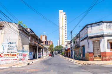 asuncion, paraguay. 15th november, 2022: street view of asuncion city, paraguay clipart