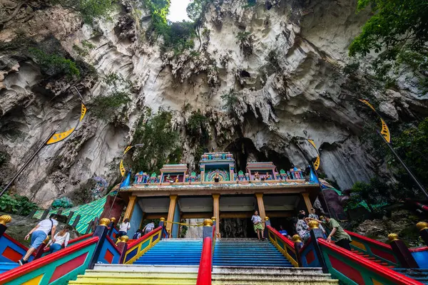 Kuala Lumpur Malaisie Mai 2023 Vue Sur Entrée Grotte Batu Images De Stock Libres De Droits