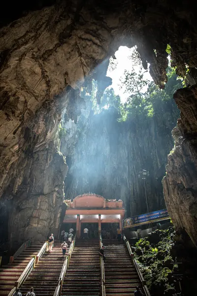 Kuala Lumpur Malaisie Mai 2023 Vue Sur Entrée Grotte Batu Image En Vente