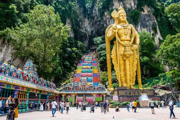 Kuala Lumpur Malaisie Mai 2023 Vue Sur Entrée Grotte Batu Image En Vente