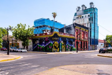 Santiago de Chile, Şili. 9 Ocak 2023: Santiago de Chile şehrinin panoramik manzarası