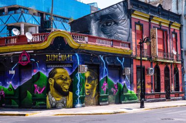 Santiago de Chile, Şili. 9 Ocak 2023: Santiago de Chile şehrinin panoramik manzarası