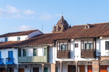  Ucusco, Peru. 5 Ekim 2022: Cucco Inka kasabasının sokak manzarası, Peru