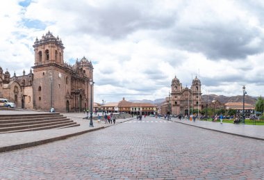  Ucusco, Peru. 5 Ekim 2022: Cucco Inka kasabasının sokak manzarası, Peru