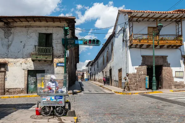 Cusco Pérou Octobre 2022 Vue Sur Rue Ville Cusco Inka Photo De Stock