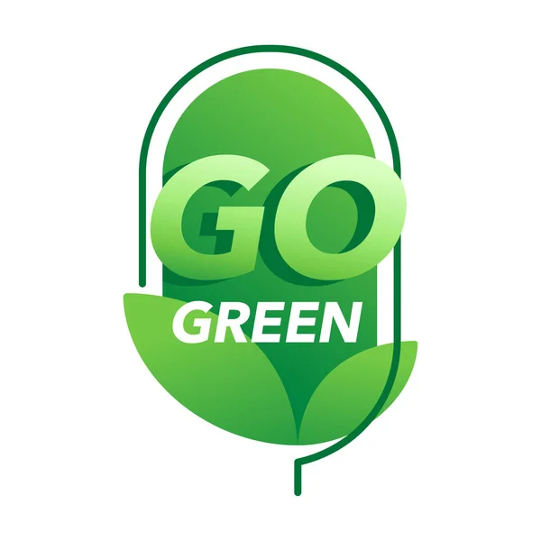 Message Motivation Green Slogan Populaire Dans Décoration Florale Créative Badge — Image vectorielle