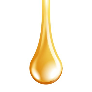 Some realistic golden dripping gel liquid - essential oil, petroleum, sweetener or dishwasher