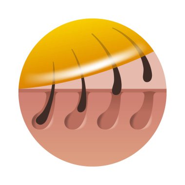 Wax Strips and Sugaring - Persian sugar waxing, hair removal method using hot wax. Vector icon