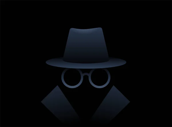 Режим Анонімності Приватний Безпечний Перегляд Веб Сайтах — стоковий вектор