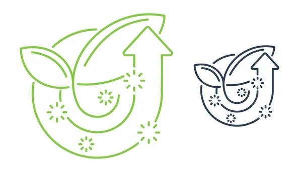 Emblem Für Organischen Dünger Oder Logo Vorlage Landwirtschaft Nützliche Komponente — Stockvektor