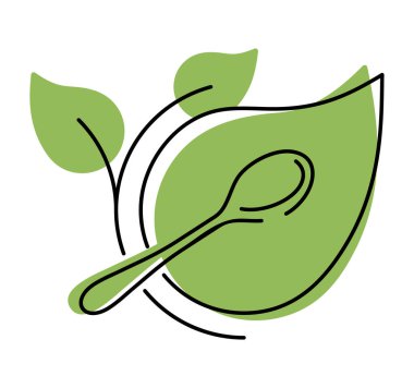 Bitki proteinleri etiketi - vejetaryen gıda ürünleri ambalajı için sağlıklı beslenme ikonu - bitki filizi ile yeşil halka. İzole vektör amblemi