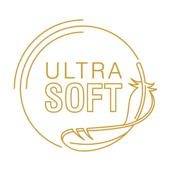 Ultra Soft Ikona Papieru Toaletowego Serwetek Ręczników Lub Higieny Kobiet — Wektor stockowy