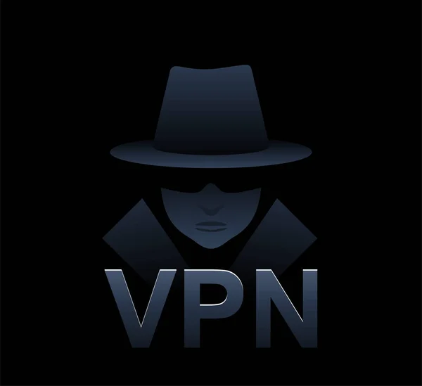 Tecnologia Vpn Rede Privada Virtual Para Navegação Web Segura Privada — Vetor de Stock