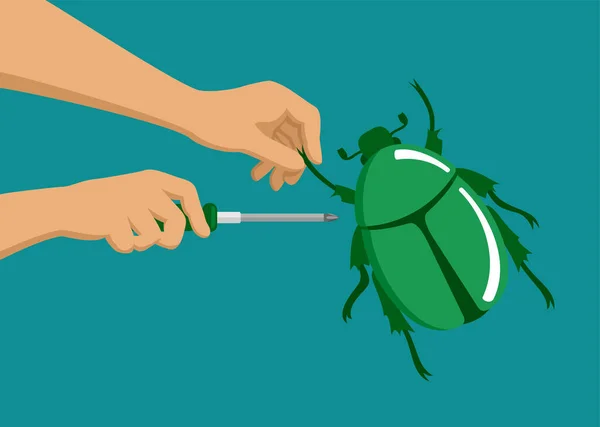 Correction Bugs Mises Jour Correctifs Mises Jour Logicielles Pour Améliorer — Image vectorielle