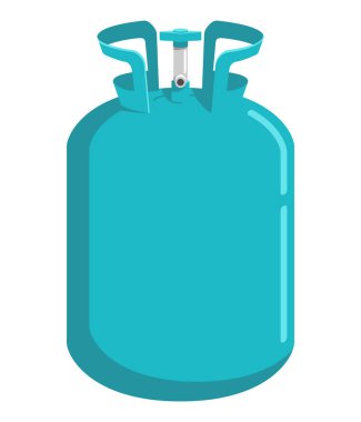 Freon soğutucu deposu - düz bir şekilde izole edilmiş soğutma gazı deposu