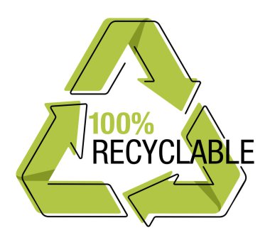 Biyolojik çözünebilir malzeme ve ürünler için tam geri dönüşümlü pul. Sıfır atık sanayi ve çevre koruması