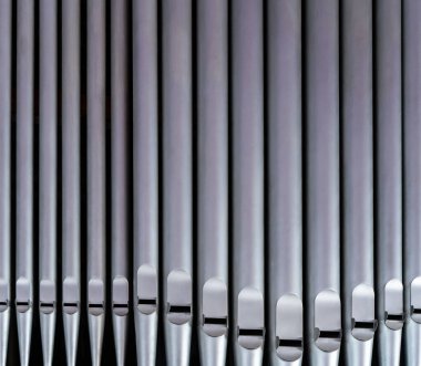 Kilise organından Gümüş Organ boruları