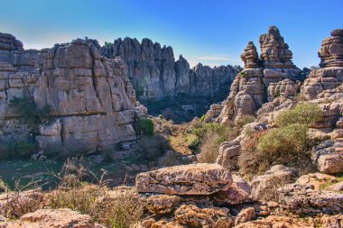  Doğa rezervi El Torcal de Antequera, Mlaga, İspanya