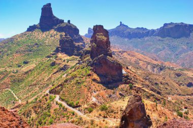 Central part of Gran Canaria island, Roque Bentayga  Canary Islands, Spain